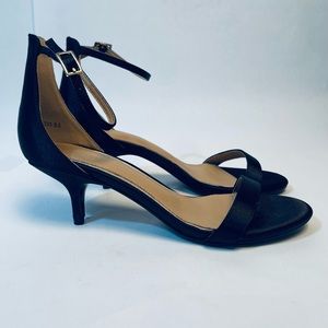 Women's Ankle Strap Platform 4" Chunky Heels Heeled Sandals Size 8.5